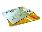 Free Stock Photo: Isolated credit cards