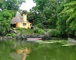 Free Stock Photo: A hut on the river