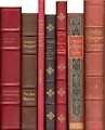 Free Stock Photo: A row of antique books