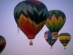 Free Stock Photo: Hot air balloons flying in the sky