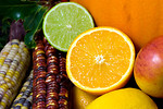 Free Stock Photo: Close-up of mixed fruits and vegetables