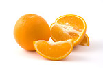 Free Stock Photo: Oranges isolated on a white background