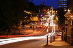 Free Stock Photo: Traffic lights at night in a city