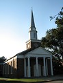 Free Stock Photo: A church in the sunset