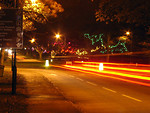 Free Stock Photo: Car lights at night