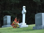 Free Stock Photo: Cross shaped grave stone
