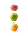Free Stock Photo: Various apples isolated on a white background