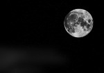Free Stock Photo: The moon and stars background
