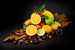 Free Stock Photo: A pile of mixed fruits
