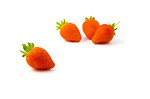 Free Stock Photo: Strawberries isolated on a white background