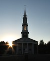 Free Stock Photo: Church in the sunset