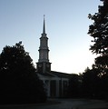 Free Stock Photo: Church in the sunset.