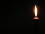Free Stock Photo: Red candle closeup