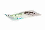 Free Stock Photo: A 5 Pound bank note isolated on a white background