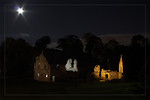 Free Stock Photo: Fountains Abbey at night