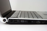 Free Stock Photo: Side view of a laptop isolated on a white background