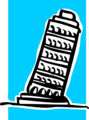 Free Stock Photo: Illustration of the Leaning Tower of Pisa in Italy
