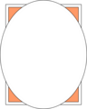 Free Stock Photo: Illustration of a blank oval picture frame