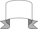 Free Stock Photo: Illustration of a blank curled banner