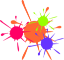 Free Stock Photo: Illustration of paint splatters