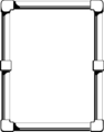 Free Stock Photo: Illustration of a blank 3d frame border
