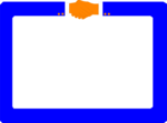 Free Stock Photo: Illustration of a blank frame border with shaking hands