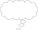Free Stock Photo: Illustration of a blank cartoon bubble