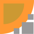 Free Stock Photo: Illustration of an upper left orange frame corner