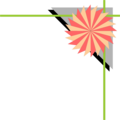 Free Stock Photo: Illustration of an upper right frame corner