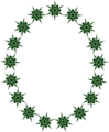 Free Stock Photo: Illustration of a blank frame border of black star shapes