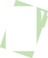 Free Stock Photo: Illustration of a blank sheet of paper with a green folder