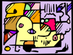 Free Stock Photo: Illustration of a modern art painting
