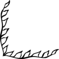 Free Stock Photo: Illustration of a lower left frame corner of flags