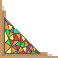 Free Stock Photo: Illustration of a lower left stained glass frame corner