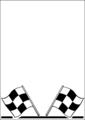 Free Stock Photo: Illustration of a blank frame border with checkered flags