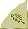 Free Stock Photo: Illustration of a lower right frame corner with a fossil