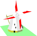 Free Stock Photo: Illustration of a windmill