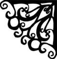 Free Stock Photo: Illustration of an upper right frame corner