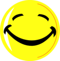 Free Stock Photo: Illustration of a yellow smiley face