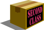 Free Stock Photo: Illustration of a second class shipping package