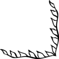 Free Stock Photo: Illustration of a lower right frame corner with pennants
