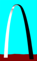 Free Stock Photo: Illustration of the Gateway Arch in Saint Louis