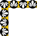 Free Stock Photo: Illustration of an upper left frame corner with foliage