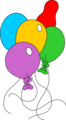 Free Stock Photo: Illustration of various shaped and colored balloons