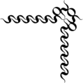 Free Stock Photo: Illustration of an upper right frame corner