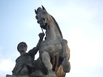 Free Stock Photo: Statue of a man on a horse