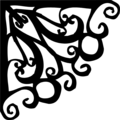 Free Stock Photo: Illustration of an upper left frame corner