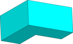 Free Stock Photo: Illustration of a blue 3d up arrow