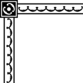 Free Stock Photo: Illustration of an upper left frame corner