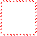 Free Stock Photo: Illustration of a blank frame border of red arrows